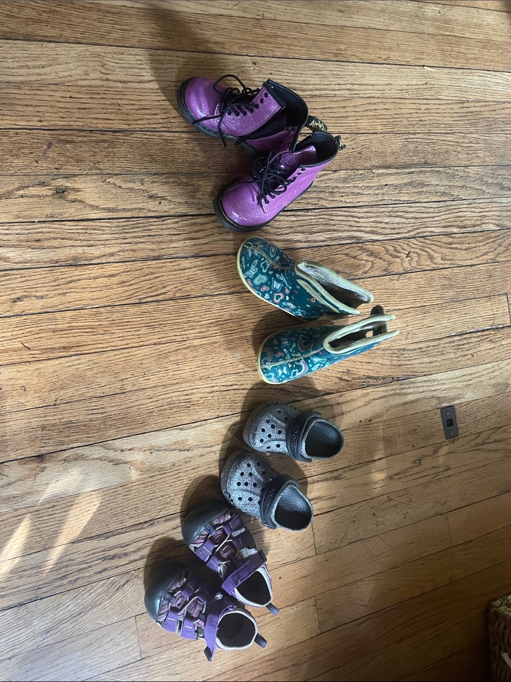 Bogs Teal Patterned Kids Waterproof Boots